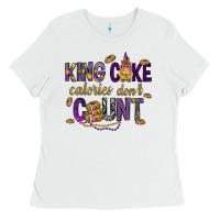 White King cake calories don't count Ladies Tee - HowdyJamesFarm