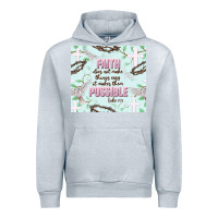 Heather Grey faith does not make things easy Urban Hoodie - JahusDesignShop