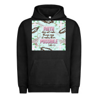 Pigment Black faith does not make things easy Urban Hoodie - JahusDesignShop