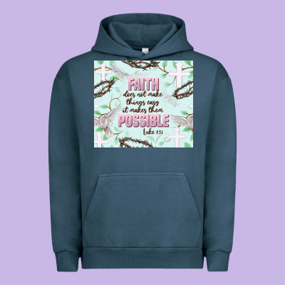 Faith Does Not Make Things Easy Urban Hoodie Designed By Jahusdesignshop