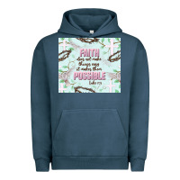 Pigment Midnight Navy faith does not make things easy Urban Hoodie - JahusDesignShop