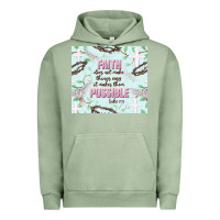 Pigment Oil Green faith does not make things easy Urban Hoodie - JahusDesignShop