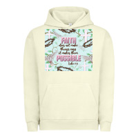 Pigment Pistachio faith does not make things easy Urban Hoodie - JahusDesignShop