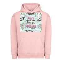 Pigment Salmon faith does not make things easy Urban Hoodie - JahusDesignShop