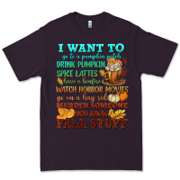 Plum I want to Fall stuff Premium Tee - NancyCooperArtShop