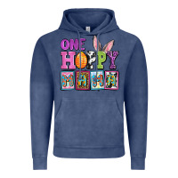 Vintage Denim Easter Day One hoppy mama Vintage Hoodie - OliviaCreatesArt
