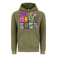 Vintage Olive Easter Day One hoppy mama Vintage Hoodie - OliviaCreatesArt