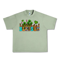 Oil Green blessed olivia Urban Heavy Tee - OliviaCreatesArt