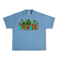 Pebble Blue blessed olivia Urban Heavy Tee - OliviaCreatesArt