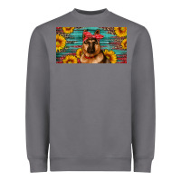 Storm german shepherd with sunflowers license plate Heavyweight Sweatshirt - Artiststas