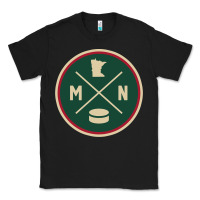 Black Classic Minnesota Hockey MN Outline Pullover Hoodie Classic Tee - maiPhamDesign
