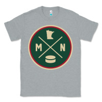 Heather Grey Classic Minnesota Hockey MN Outline Pullover Hoodie Classic Tee - maiPhamDesign