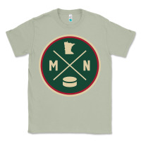 Matcha Classic Minnesota Hockey MN Outline Pullover Hoodie Classic Tee - maiPhamDesign