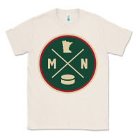 Natural Classic Minnesota Hockey MN Outline Pullover Hoodie Classic Tee - maiPhamDesign