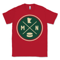 Classic Minnesota Hockey Mn Outline Pullover Hoodie Classic Tee | Teevron