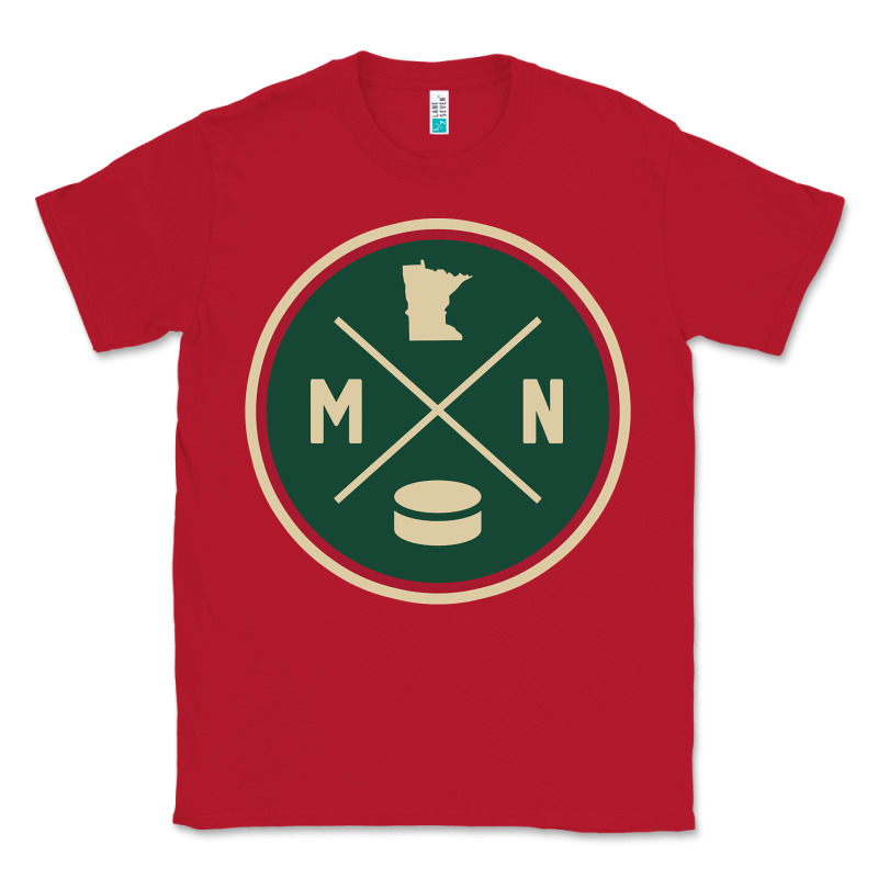 Classic Minnesota Hockey Mn Outline Pullover Hoodie Classic Tee by maiPhamDesign | Teevron