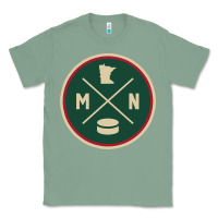 Sage Classic Minnesota Hockey MN Outline Pullover Hoodie Classic Tee - maiPhamDesign