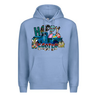 Colony Blue Happy Easter  truck Premium Hoodie - CowhideDigitalArt