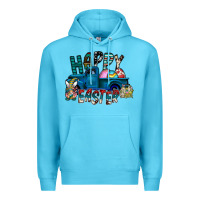 Ocean Blue Happy Easter  truck Premium Hoodie - CowhideDigitalArt
