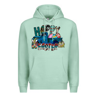 Seafoam Happy Easter  truck Premium Hoodie - CowhideDigitalArt