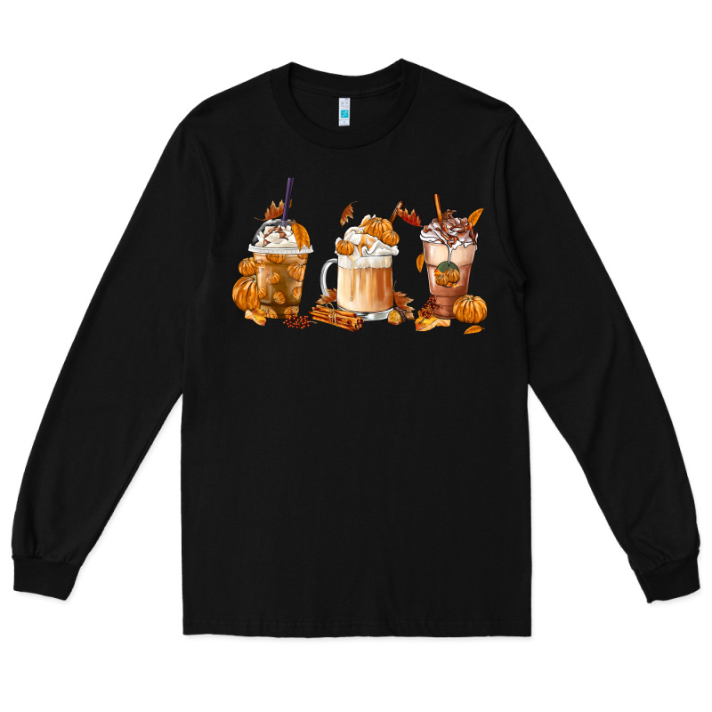 Fall Coffees Long Sleeve Tee by FaDigitalArtStudio | Teevron