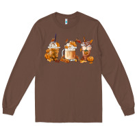 Chestnut Fall Coffees Long Sleeve Tee - FaDigitalArtStudio
