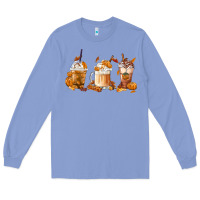 Colony Blue Fall Coffees Long Sleeve Tee - FaDigitalArtStudio