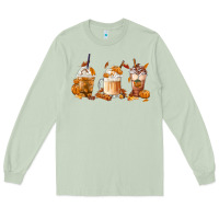 Matcha Fall Coffees Long Sleeve Tee - FaDigitalArtStudio