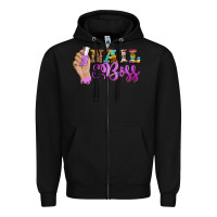 Black nail boss Zipper Hoodie - BarkalooDesign
