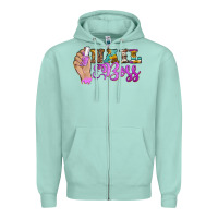 Seafoam nail boss Zipper Hoodie - BarkalooDesign