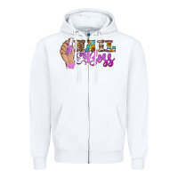 White nail boss Zipper Hoodie - BarkalooDesign