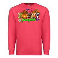 Cardinal howdy halloween pumpkins Premium Sweatshirt - AdoDesignShop