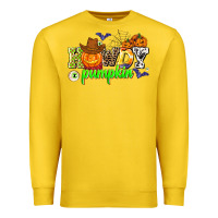 Lemon howdy halloween pumpkins Premium Sweatshirt - AdoDesignShop