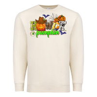 Sandshell howdy halloween pumpkins Premium Sweatshirt - AdoDesignShop