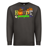 Smoke howdy halloween pumpkins Premium Sweatshirt - AdoDesignShop