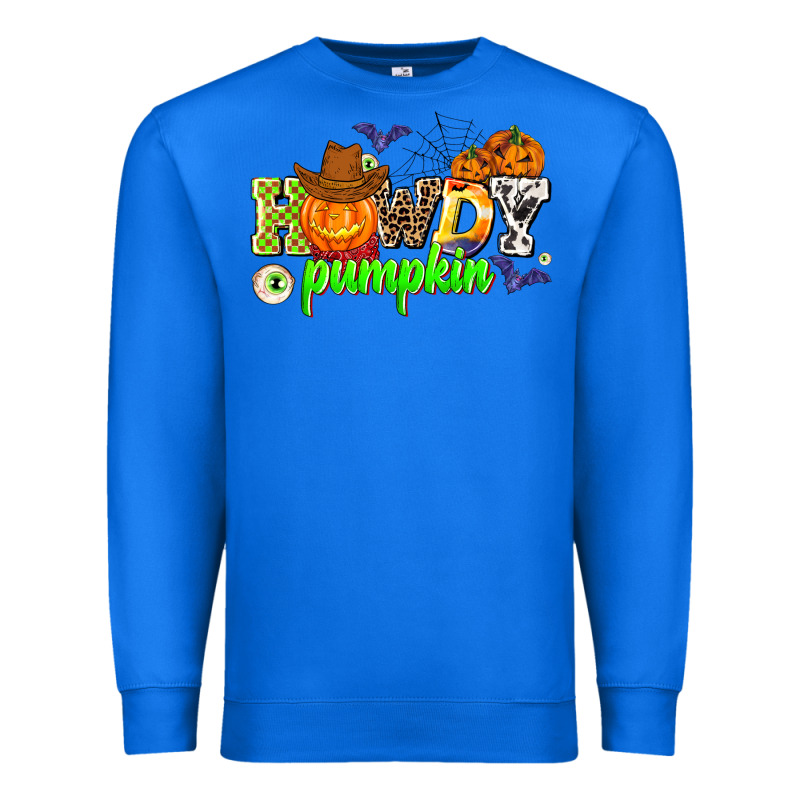Howdy Halloween Pumpkins Premium Sweatshirt by AdoDesignShop | Teevron