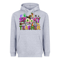 Heather Grey spooky teacher Heavyweight Hoodie - AdoDesignShop