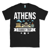 Black Athens Greece City Trip Skyline Map Travel Classic Tee - maiPhamDesign