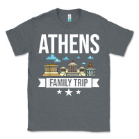 Charcoal Heather Athens Greece City Trip Skyline Map Travel Classic Tee - maiPhamDesign