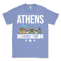 Colony Blue Athens Greece City Trip Skyline Map Travel Classic Tee - maiPhamDesign