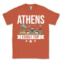 Copper Athens Greece City Trip Skyline Map Travel Classic Tee - maiPhamDesign