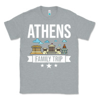 Heather Grey Athens Greece City Trip Skyline Map Travel Classic Tee - maiPhamDesign