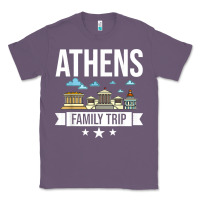 Lavender Athens Greece City Trip Skyline Map Travel Classic Tee - maiPhamDesign