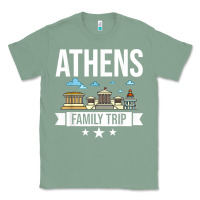 Sage Athens Greece City Trip Skyline Map Travel Classic Tee - maiPhamDesign