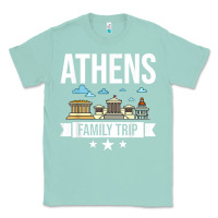 Seafoam Athens Greece City Trip Skyline Map Travel Classic Tee - maiPhamDesign