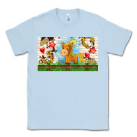 Dusty Blue cute horse Classic Tee - TumblerDesignByShophia