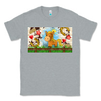 Heather Grey cute horse Classic Tee - TumblerDesignByShophia