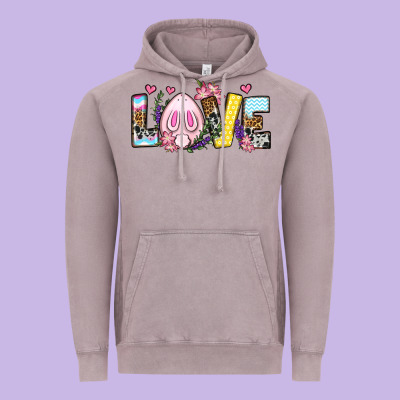 Easter Day Love Easter Vintage Hoodie Designed By Oliviacreatesart
