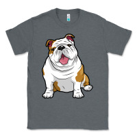 Charcoal Heather ENGLISH BULLDOGS Awesome Funny Bulldog Pups Dogs Classic Tee - maiPhamDesign