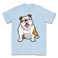 Dusty Blue ENGLISH BULLDOGS Awesome Funny Bulldog Pups Dogs Classic Tee - maiPhamDesign